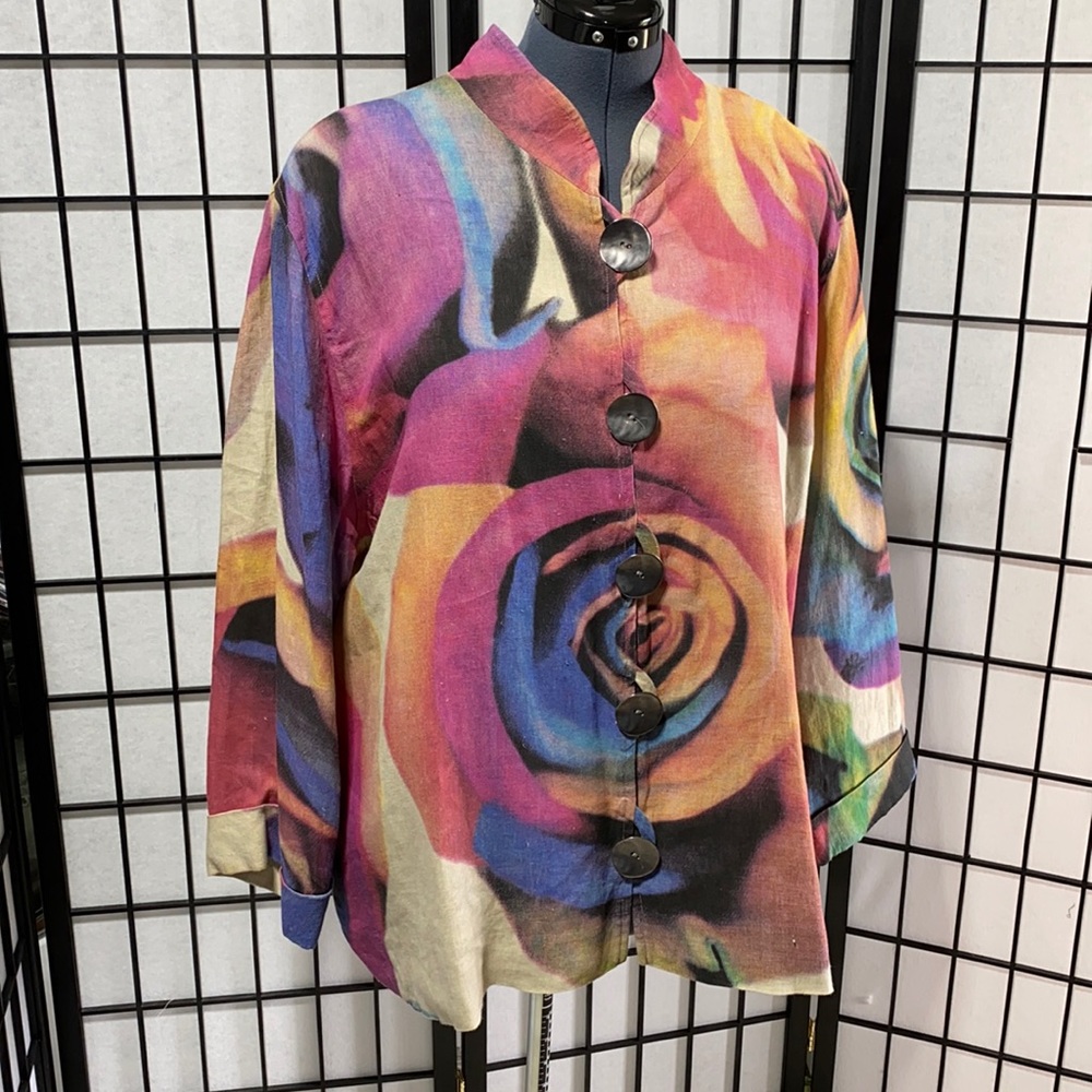 Caroline Rose Linen Jacket